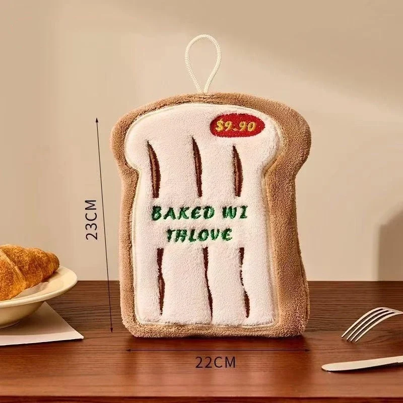 Kitchen Hand Towel Bathroom Absorbent Hand Towel Wall Hanging Cloth Thickened Handkerchief For Kitchen Hand Towel Cleaning Cloth