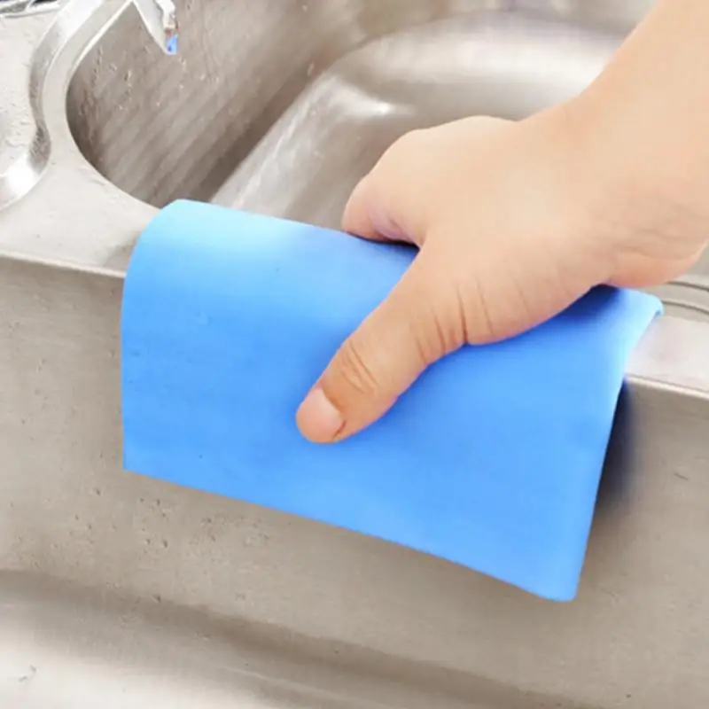 Kitchen Towel Sports Pva Kitchen Accessories Dishwashing Towel Travel Cleaning Tools Terry Cloth Soft Solid Color Household