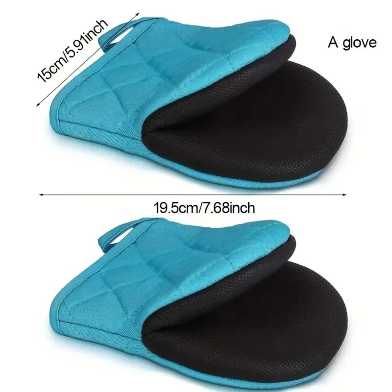Oven Mitts 500°F Heat Resistant Oven Mitts, Non-Slip Grilling Mitts, Kitchen Safe Cooking Mitts