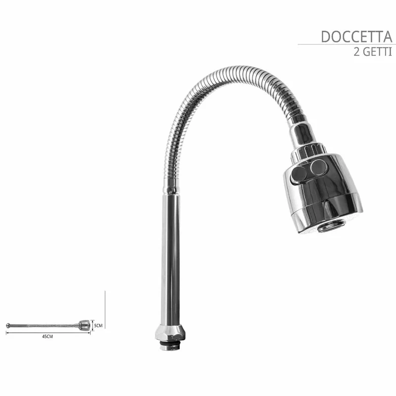 Rubinetto Miscelatore per Lavandino 2 Funzioni - Per Bagno e Cucina