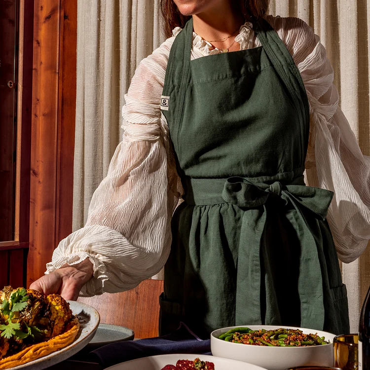 Broccolini Pinafore Apron