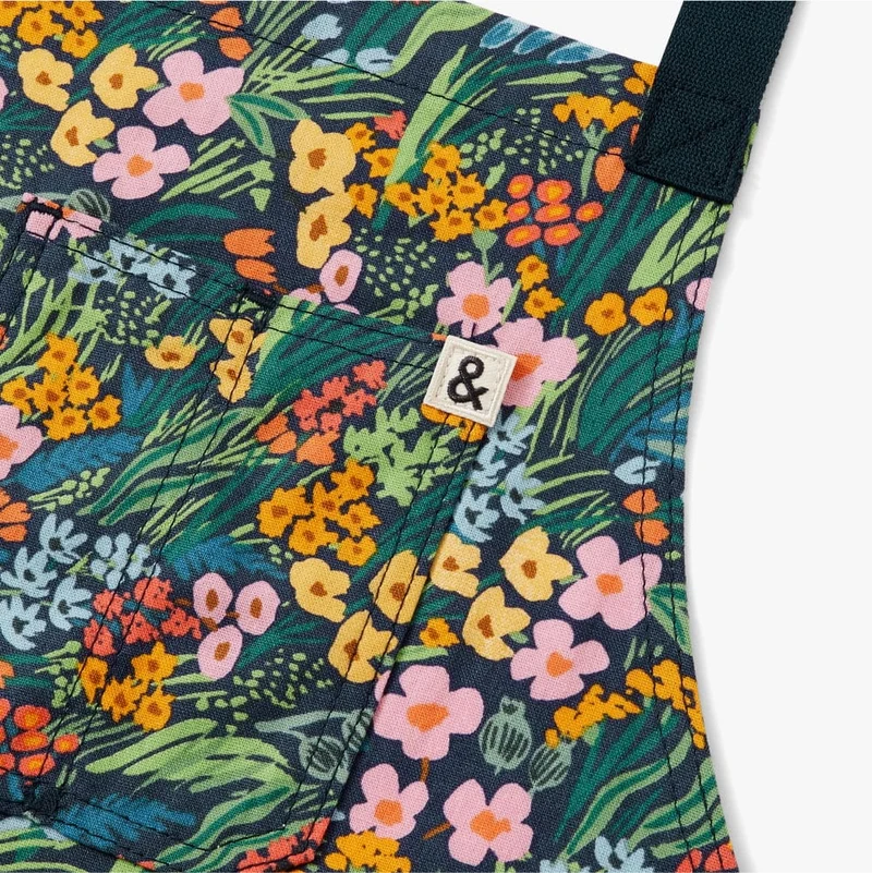 Rifle Paper Co. Lea Blue Crossback Apron