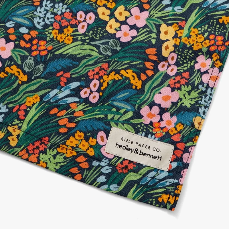 Rifle Paper Co. Lea Blue Crossback Apron