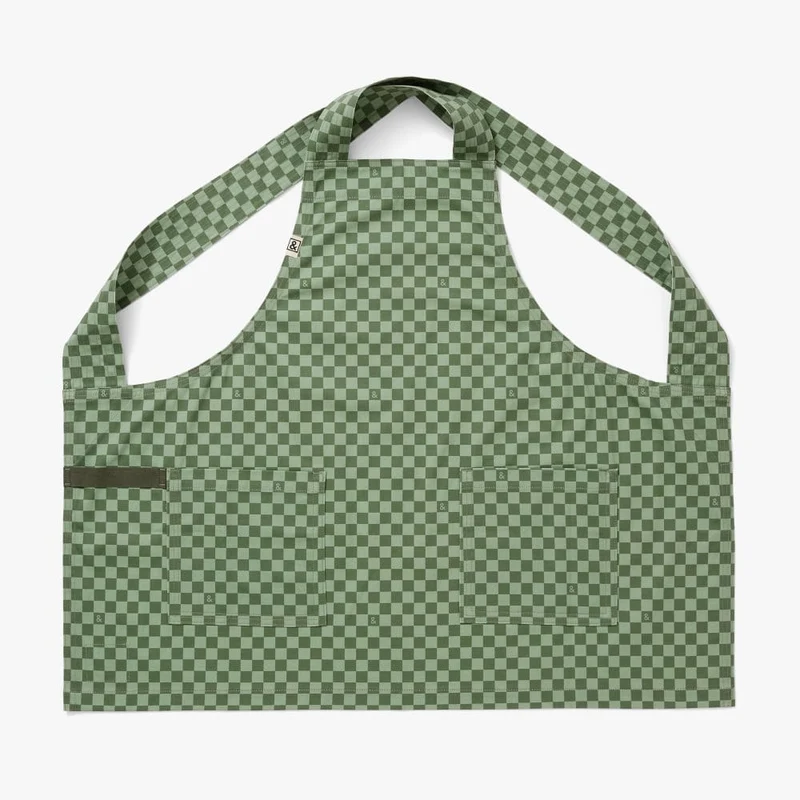 Kale Green Check Smock