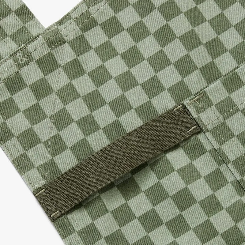Kale Green Check Smock