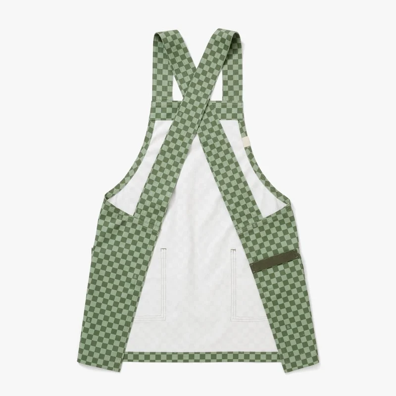 Kale Green Check Smock
