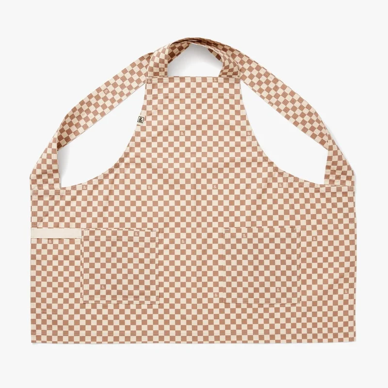 Desert Brown Check Smock