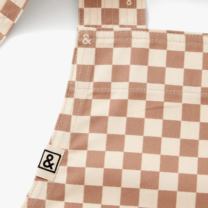 Desert Brown Check Smock