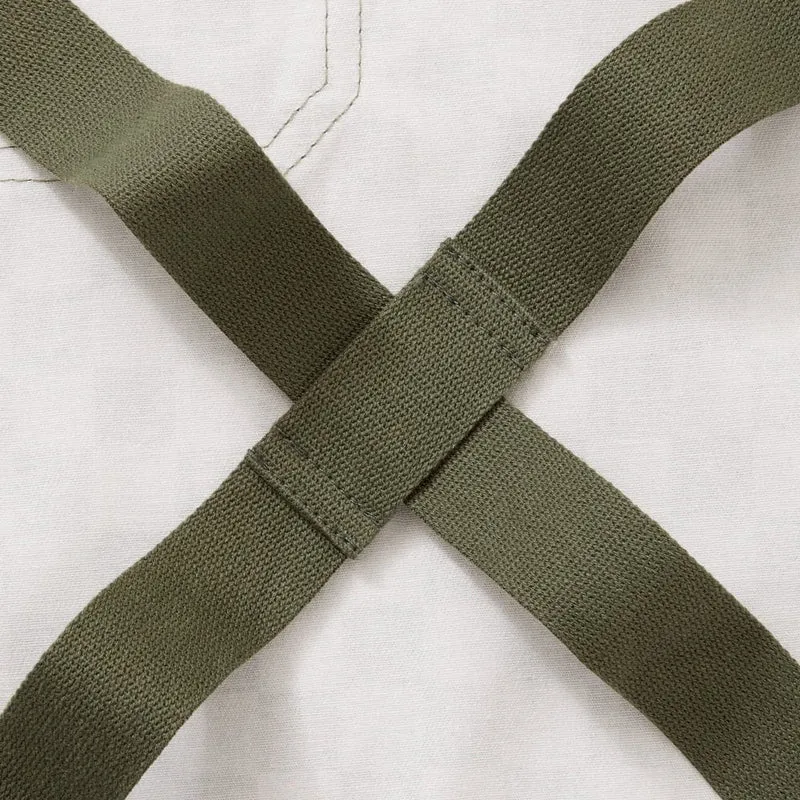 Kale Green Check Crossback Apron