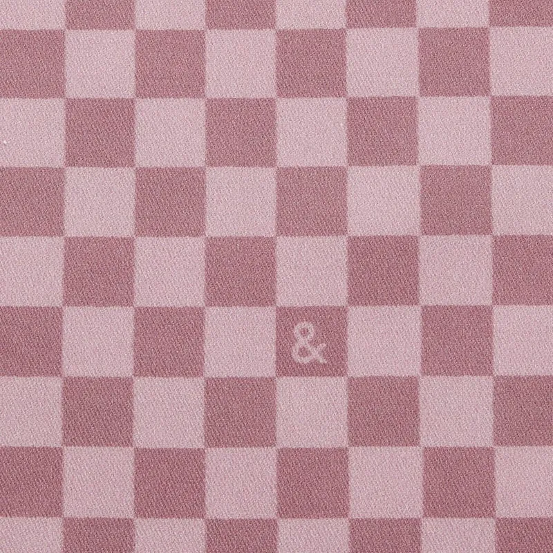 Mulberry Purple Check Crossback Apron
