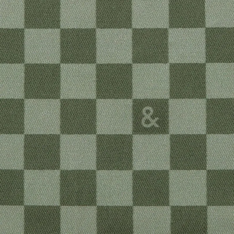 Kale Green Check Essential Apron