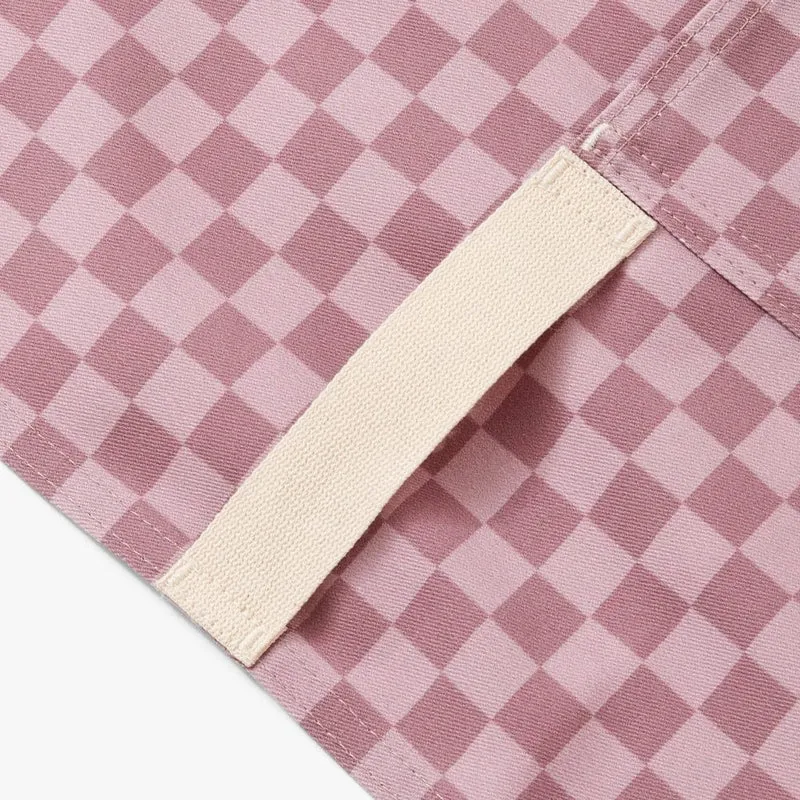 Mulberry Purple Check Essential Apron