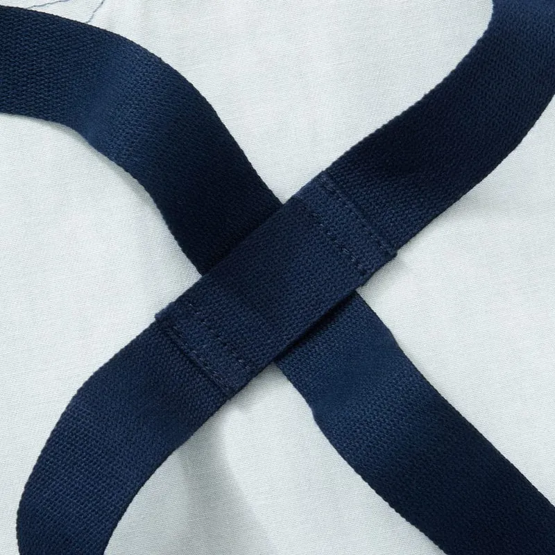Capri Blue Stripe Crossback Apron