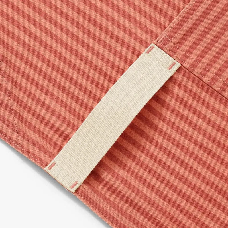 Clay Red Stripe Crossback Apron