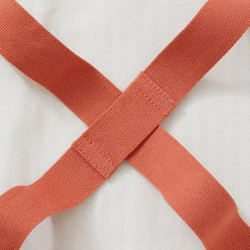 Clay Red Stripe Crossback Apron