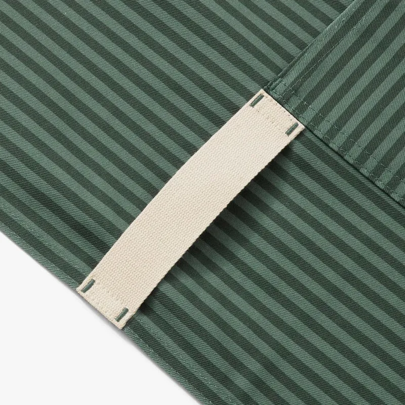 Kale Green Stripe Essential Apron
