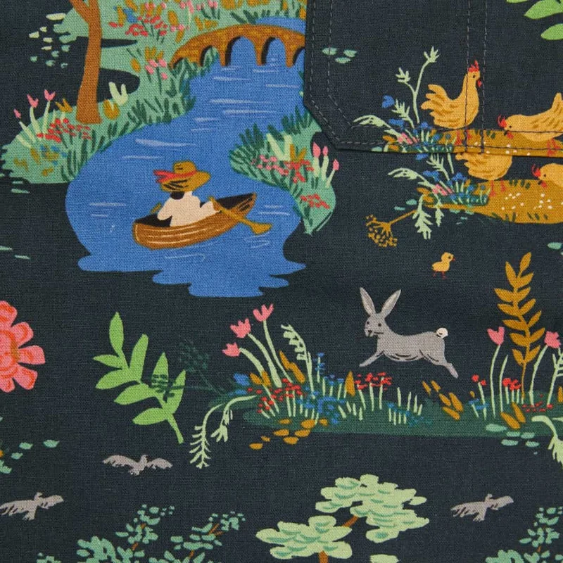 RIfle Paper Co. English Garden Toile Hunter Essential Apron