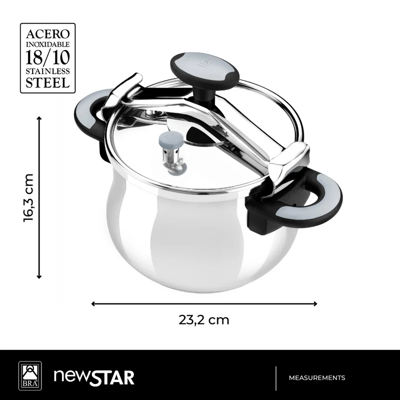 Olla a presión acero inoxidable New Star