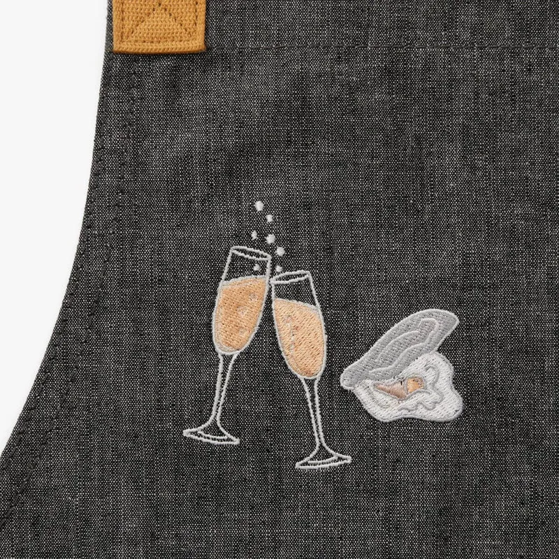 Champagne & Oysters Apron - Crossback