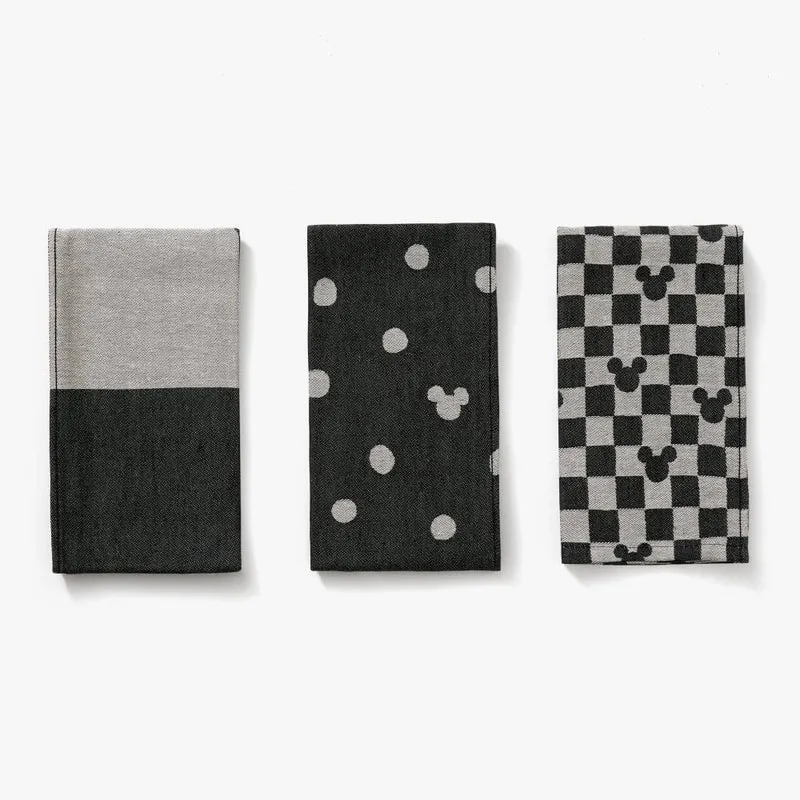 Charcoal Disney's Mickey Mouse Chef's Towels - Set of 3
