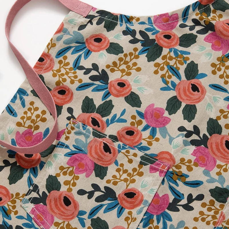 Rifle Paper Co. Rosa Natural Kids Apron