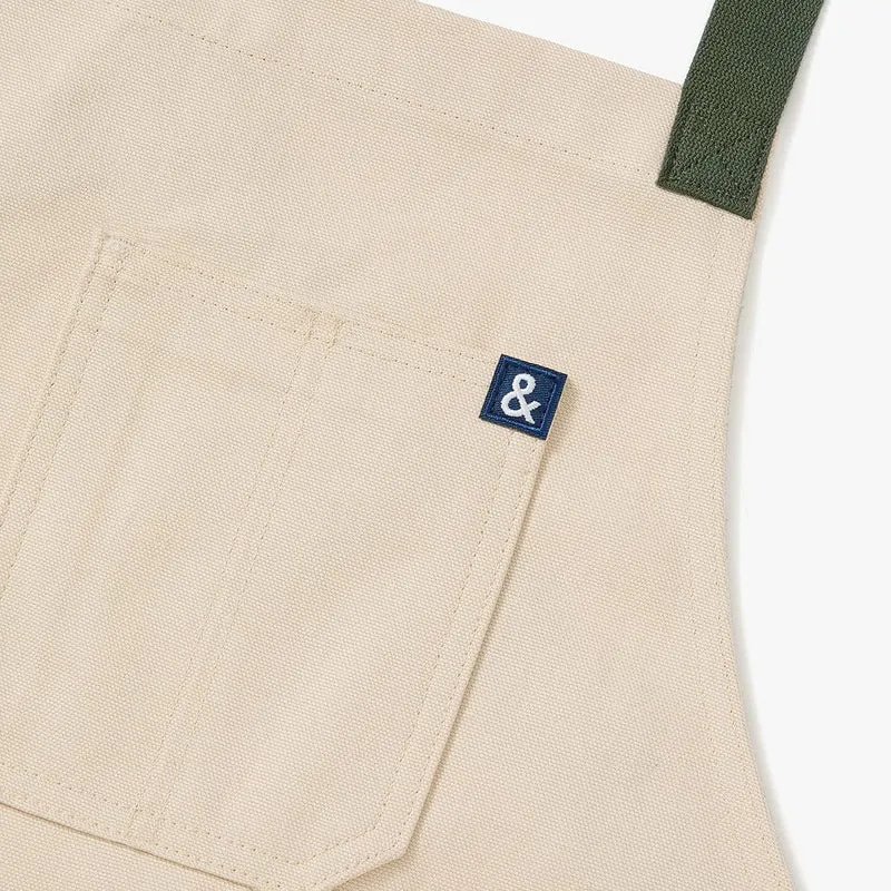 Sage White Crossback Apron