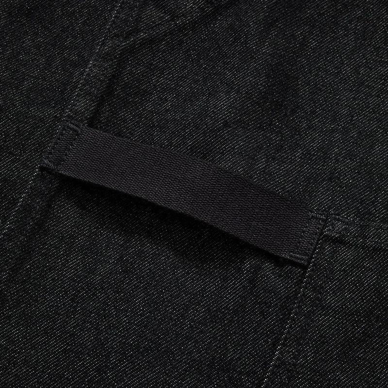 Abalone Black Denim Crossback Apron