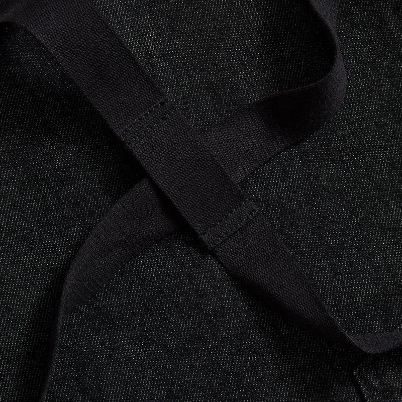 Abalone Black Denim Crossback Apron