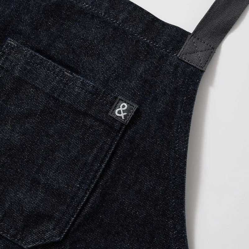 Jack Navy Denim Crossback Apron