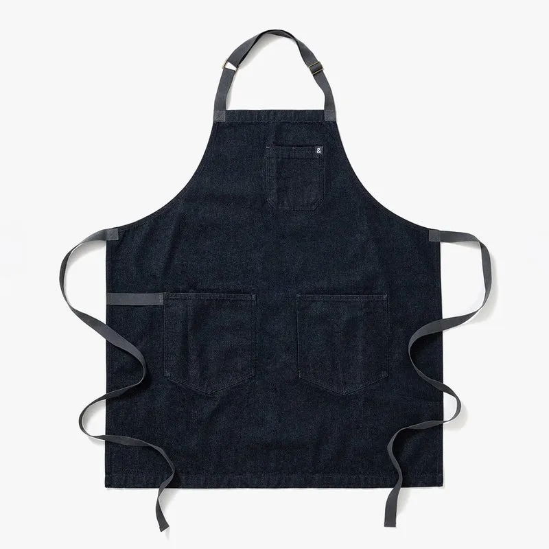 Jack Navy Denim Apron - Essential