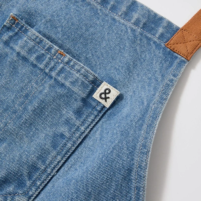 Cedar Blue Denim Crossback Apron