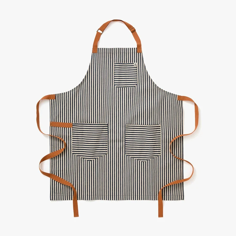 Palm Striped Apron - Essential