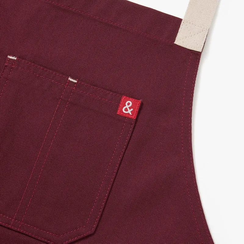House Red Crossback Apron