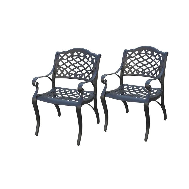 Coppia di sedie da giardino in alluminio Elizabeth Verdelook