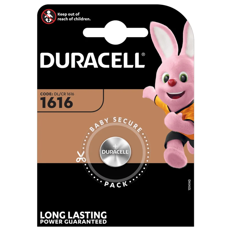 Batteria a bottone al litio da 3 V, confezione da 1 pezzo 1616 duracell