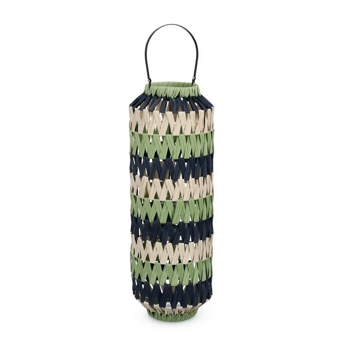 Lanterna cilindrica in rattan colorato 70 cm - Jala