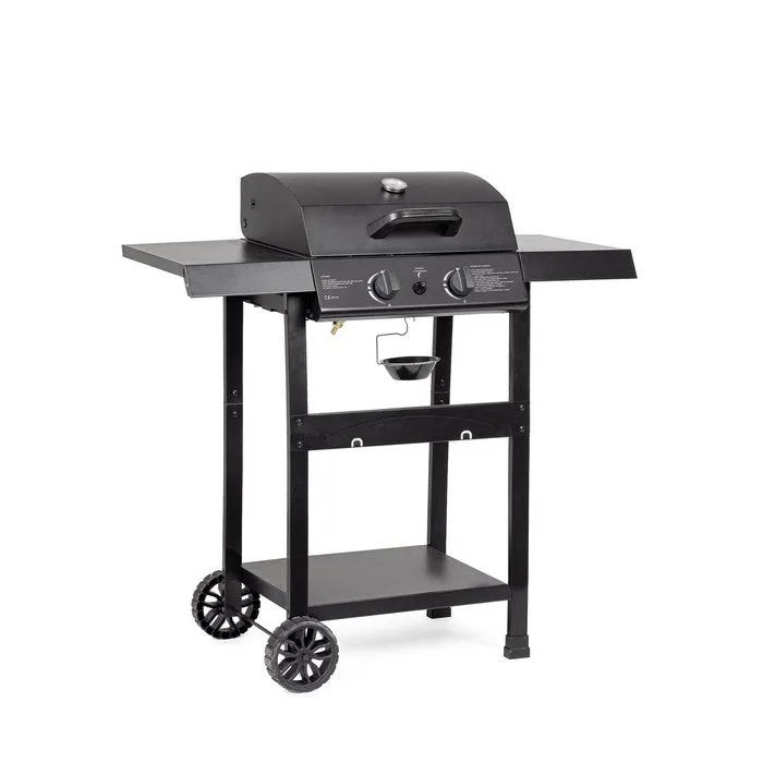 Barbecue a gas con 2 bruciatori con ruote - Louis