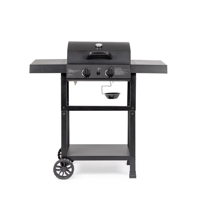 Barbecue a gas con 2 bruciatori con ruote - Louis