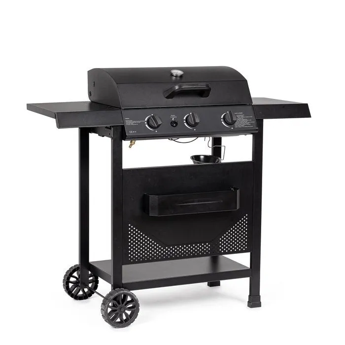 Barbecue a gas con 3 bruciatori con ruote - Louis