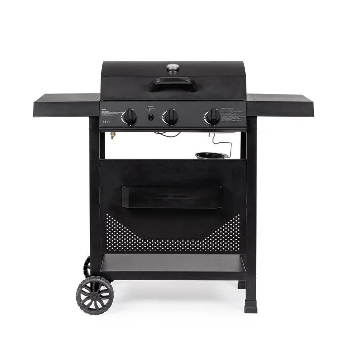 Barbecue a gas con 3 bruciatori con ruote - Louis