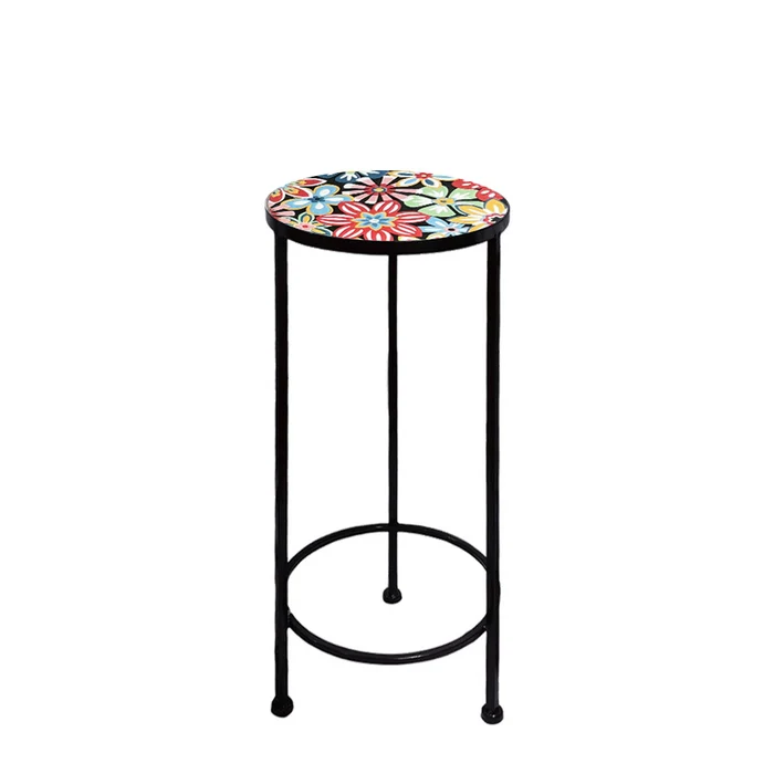 Supporto rotondo per piante con mosaico - Sanremo
