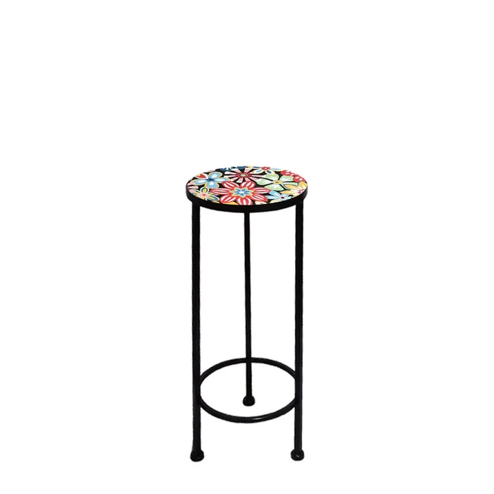 Supporto rotondo per piante con mosaico - Sanremo