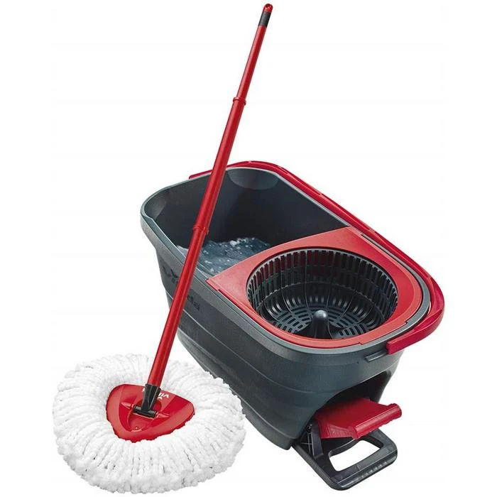 Vileda Turbo Smart con fiocco in microfibra e secchio spin