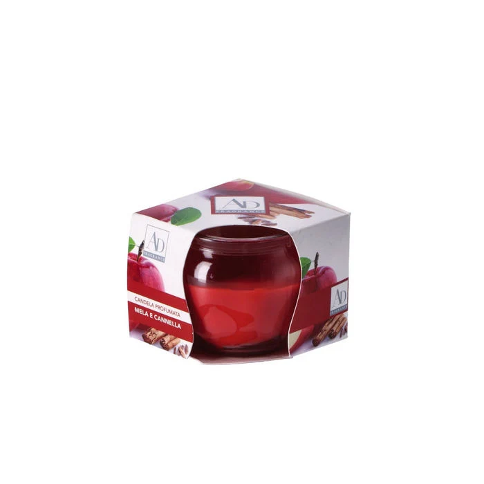 Candela profumata con vaso in vetro