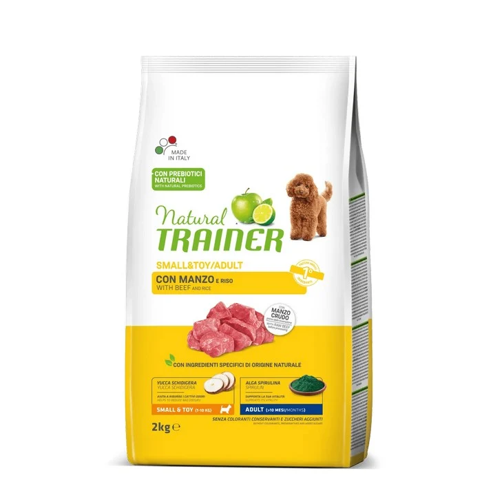 Natural Trainer Small&Toy Adult con Manzo