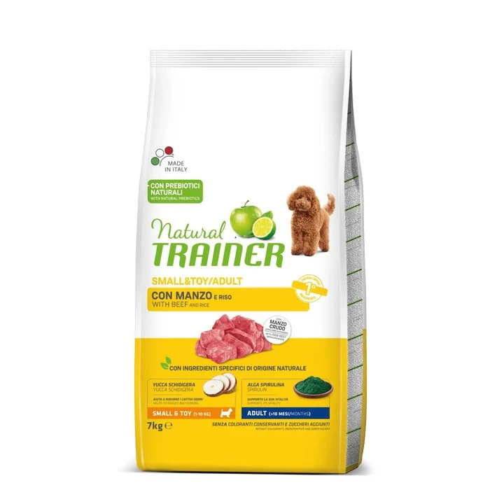 Natural Trainer Small&Toy Adult con Manzo