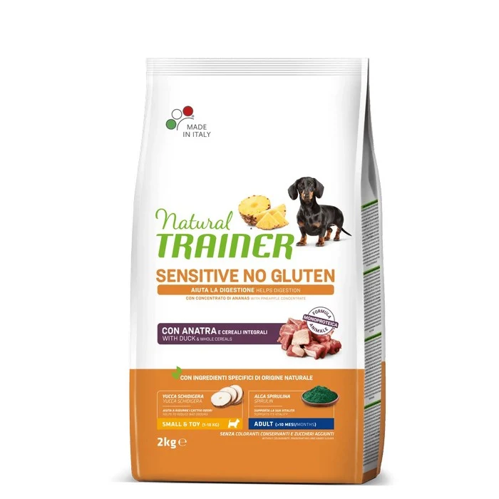 Natural Trainer Sensitive No Gluten Small&Toy Adult con Anatra