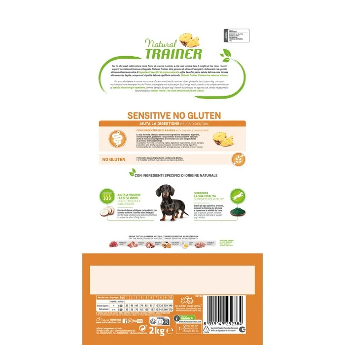 Natural Trainer Sensitive No Gluten Small&Toy Adult con Anatra
