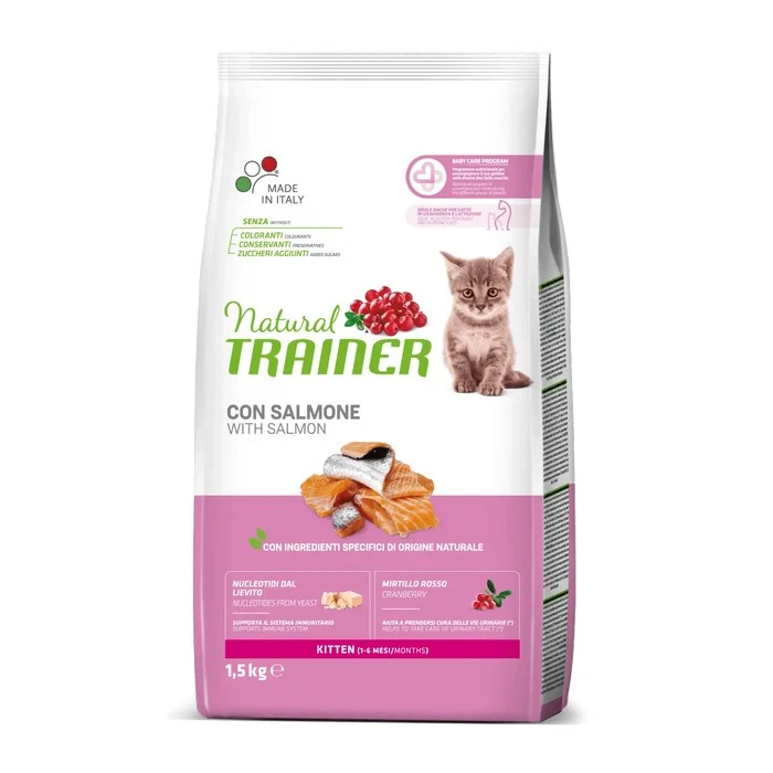 Natural Trainer Cat Kitten con Salmone