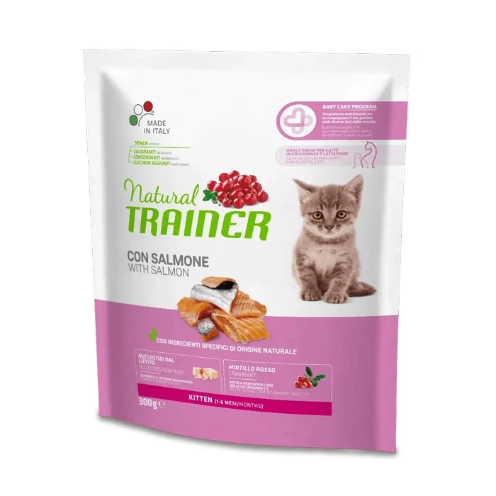 Natural Trainer Cat Kitten con Salmone